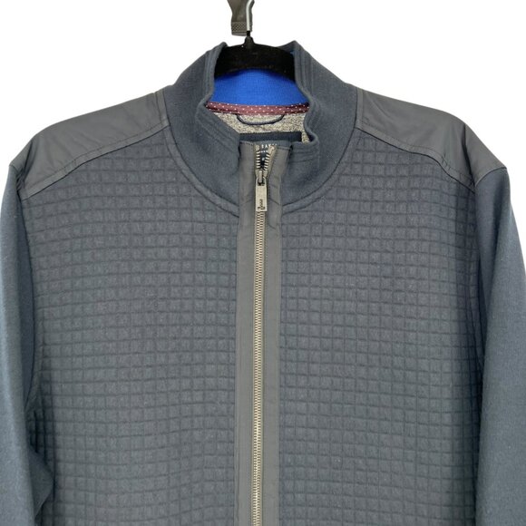 Ted Baker London Whooty Fleece Jacket Full Zip Quilted Navy Blue Size 2X XXL - Picture 3 of 14